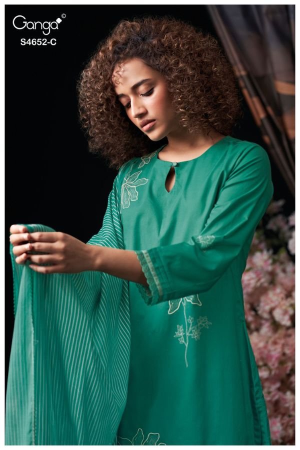 Ganga Fashion Celosia S4652 Cotton Ladies Suit S4652-C
