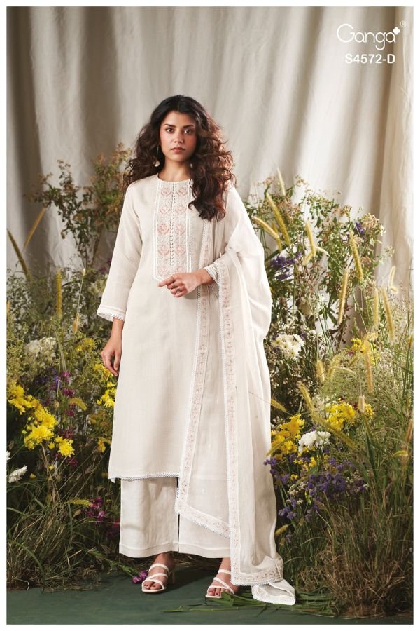 Ganga Fashion Cenya S4572 Pure Kota Ladies Suit S4572-D