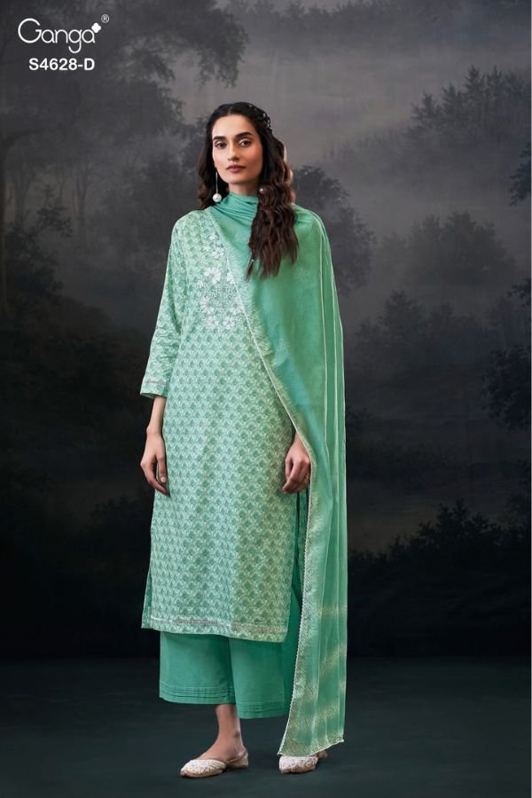 Ganga Fashion Citrina S4628 Cotton Ladies Suit S4628-D