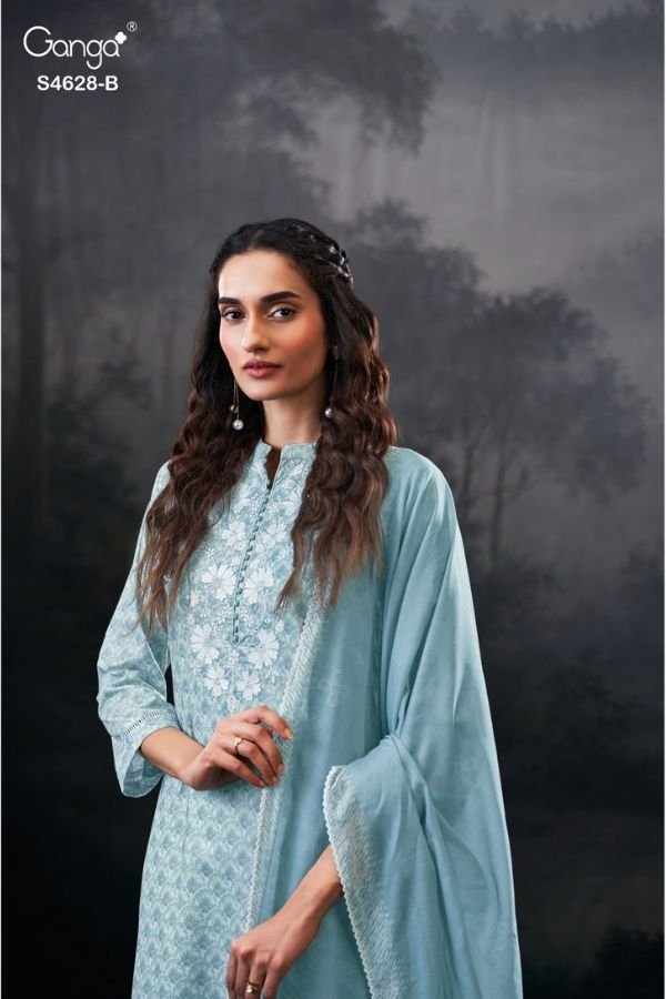 Ganga Fashion Citrina S4628 Cotton Ladies Suit S4628-B