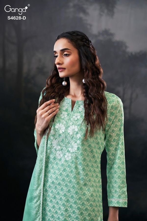 Ganga Fashion Citrina S4628 Cotton Ladies Suit S4628-D