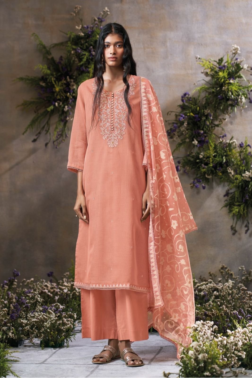 Ganga Fashion Dusnea S4795 Pure Kota Ladies Suit S4795-C