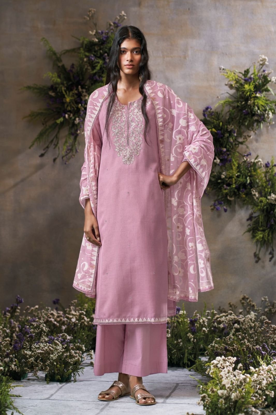 Ganga Fashion Dusnea S4795 Pure Kota Ladies Suit S4795-D