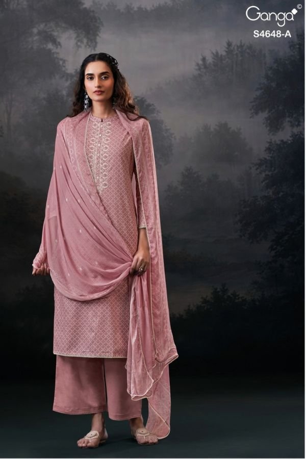 Ganga Fashion Dvira S4648 Cotton Ladies Suit S4648-A