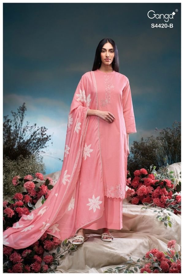 Ganga Fashion Erilin S4420 Cotton Ladies Suit S4420-B