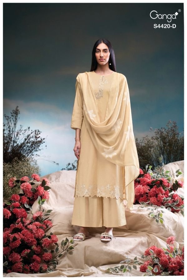Ganga Fashion Erilin S4420 Cotton Ladies Suit S4420-D