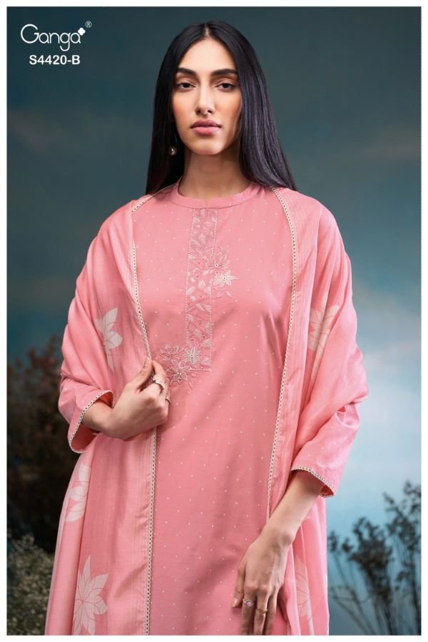 Ganga Fashion Erilin S4420 Cotton Ladies Suit S4420-B