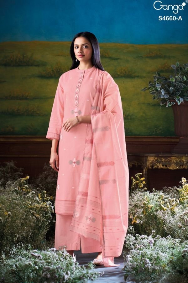 Ganga Fashion Farini S4660 Cotton Ladies Suit S4660-A