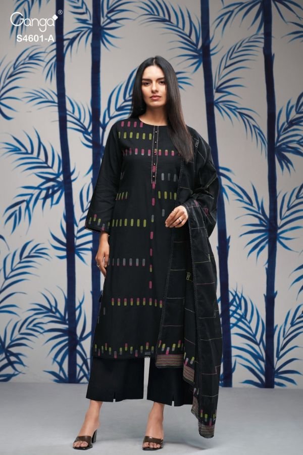 Ganga Fashion Fariqa S4601 Cotton Ladies Suit S4601-A