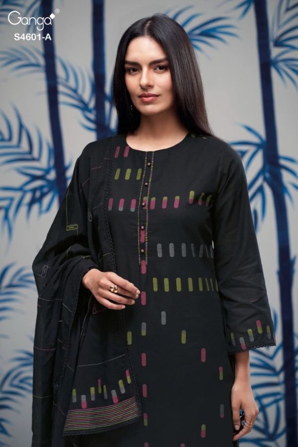 Ganga Fashion Fariqa S4601 Cotton Ladies Suit S4601-A