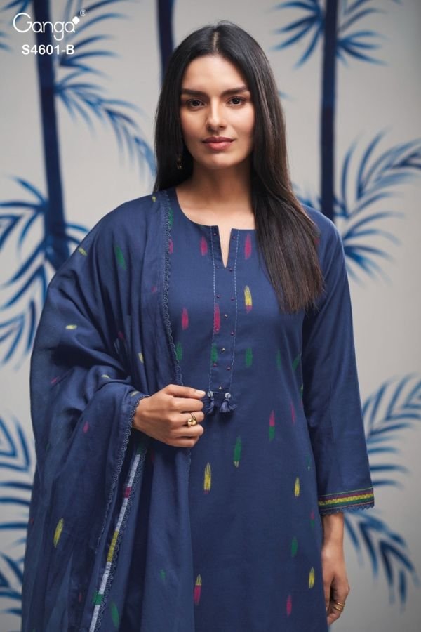 Ganga Fashion Fariqa S4601 Cotton Ladies Suit S4601-B