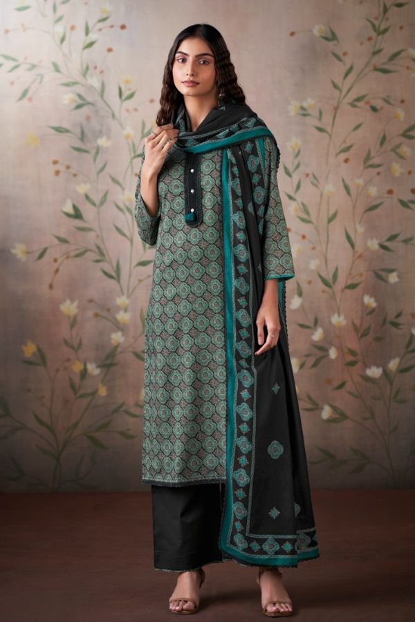 Ganga Fashion Feava S4542 Cotton Ladies Suit S4542-D