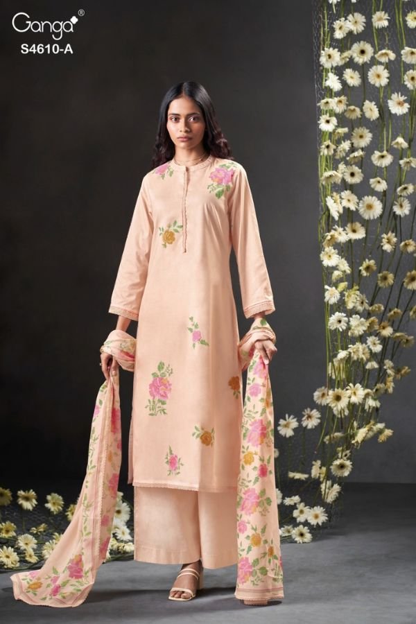 Ganga Fashion Florie S4610 Cotton Ladies Suit S4610-A