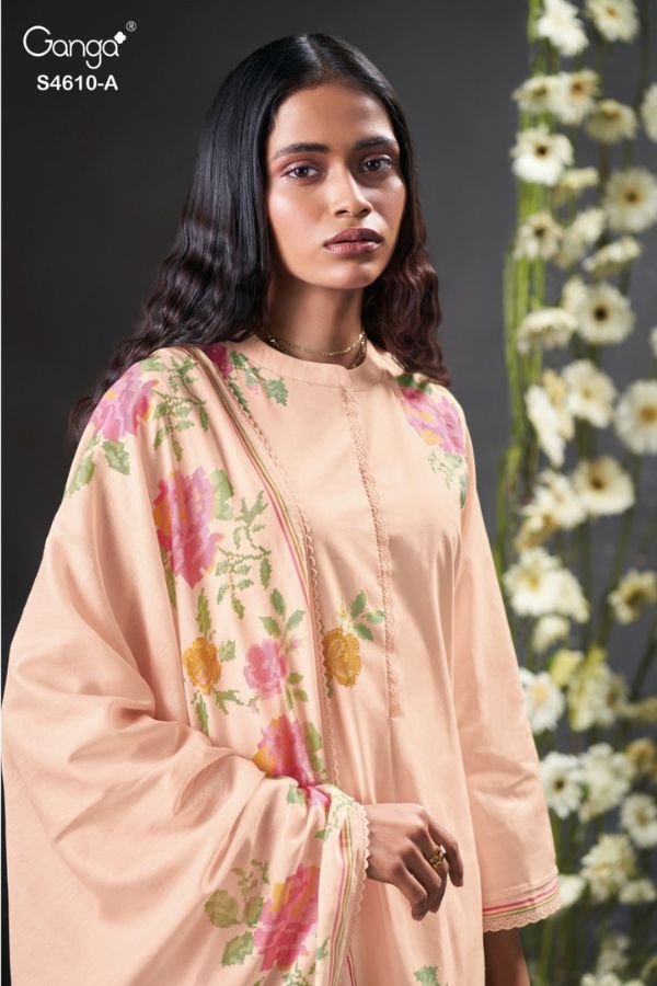Ganga Fashion Florie S4610 Cotton Ladies Suit S4610-A