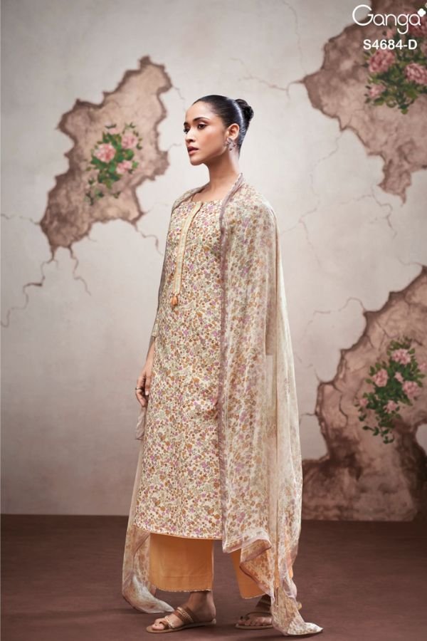 Ganga Fashion Grevia S4684 Cotton Ladies Suit S4684-D