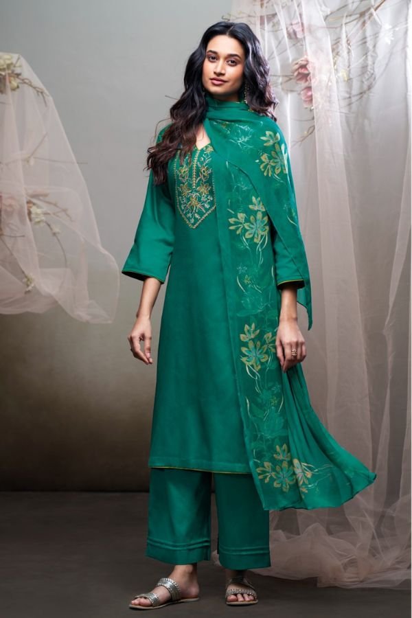 Ganga Fashion Izyra S4062 Cotton Satin Ladies Suit S4062-B