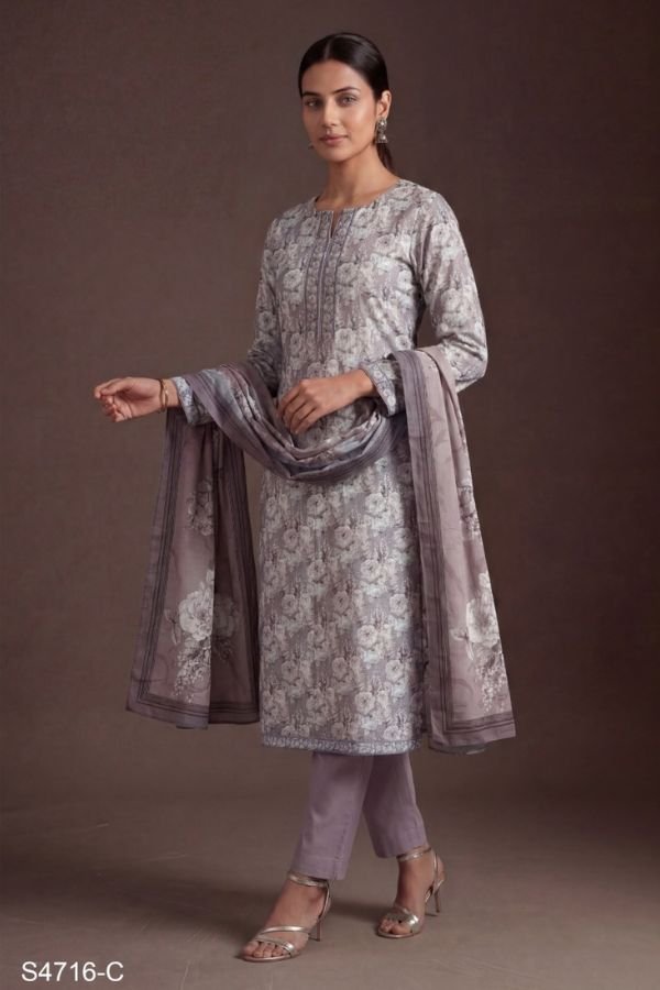 Ganga Fashion Jemma S4716 Cotton Ladies Suit S4716-C