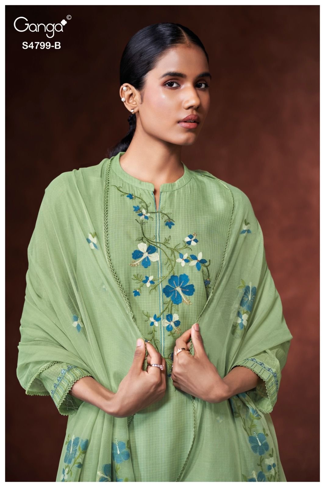 Ganga Fashion Katerine S4799 Premium Pure Kota Suit S4799-B