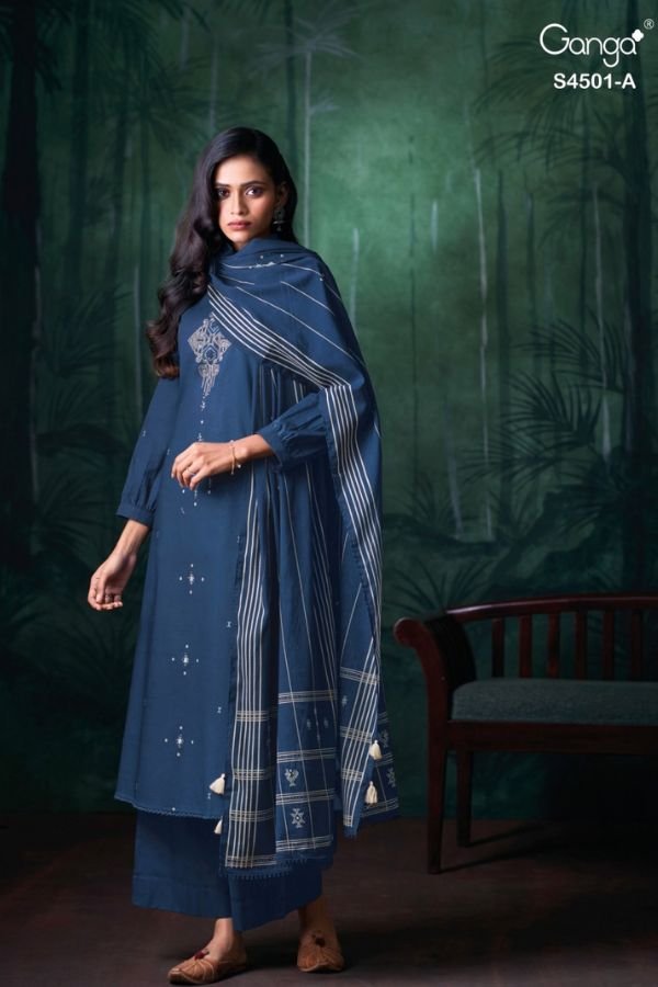 Ganga Fashion Kruzie S4501 Ladies Suit S4501-A