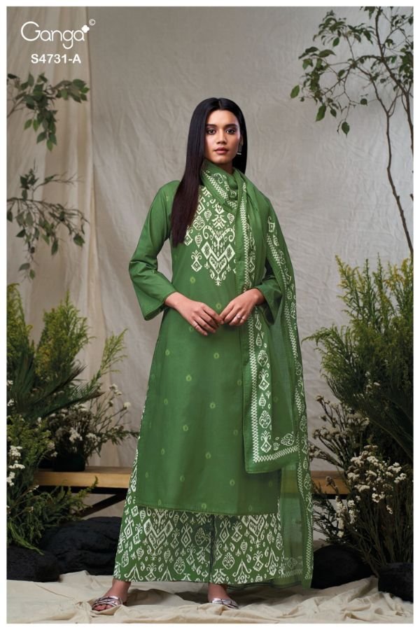 Ganga Fashion Lakshika S4731 Cotton Ladies Suit S4731-A