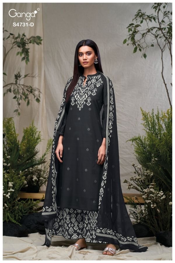 Ganga Fashion Lakshika S4731 Cotton Ladies Suit S4731-D