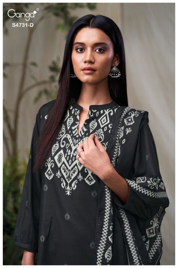 Ganga Fashion Lakshika S4731 Cotton Ladies Suit S4731-D