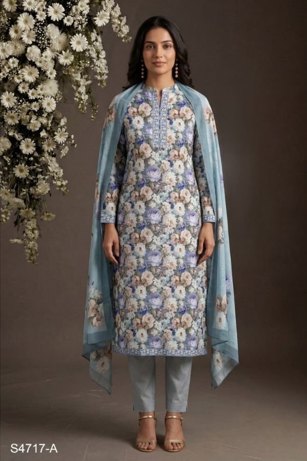 Ganga Fashion Layla S4717 Premium Cotton Suit S4717-A