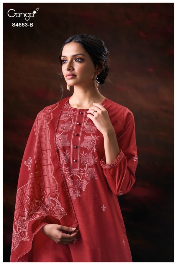 Ganga Fashion Liyara S4663 Cotton Ladies Suit S4663-B