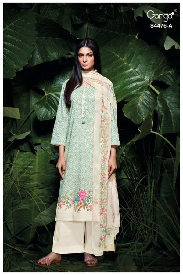 Ganga Fashion Manika S4476 Cotton Ladies Suit S4476-A
