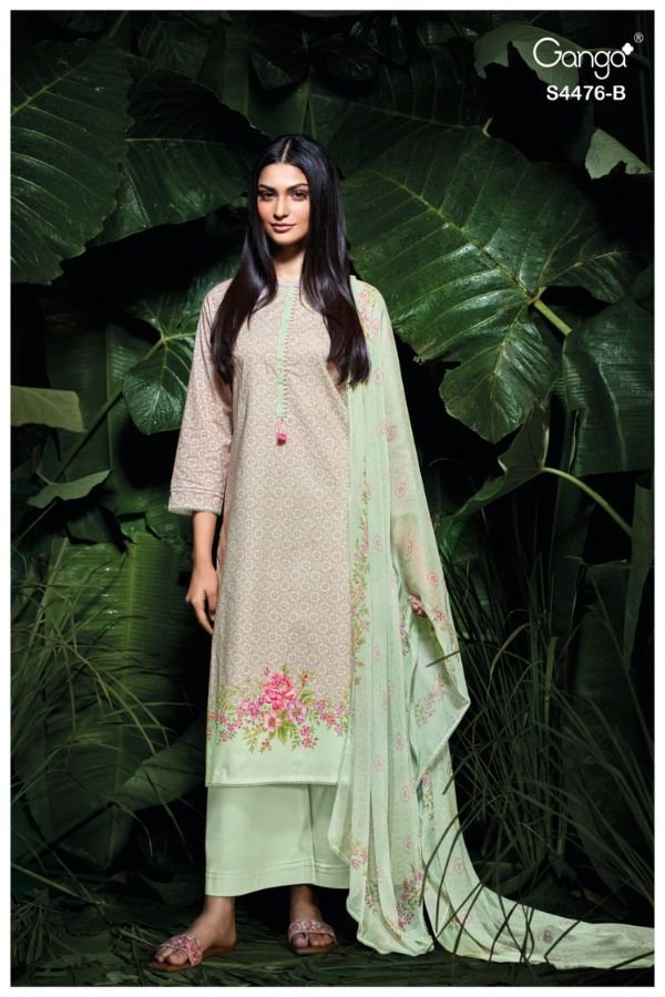 Ganga Fashion Manika S4476 Cotton Ladies Suit S4476-B