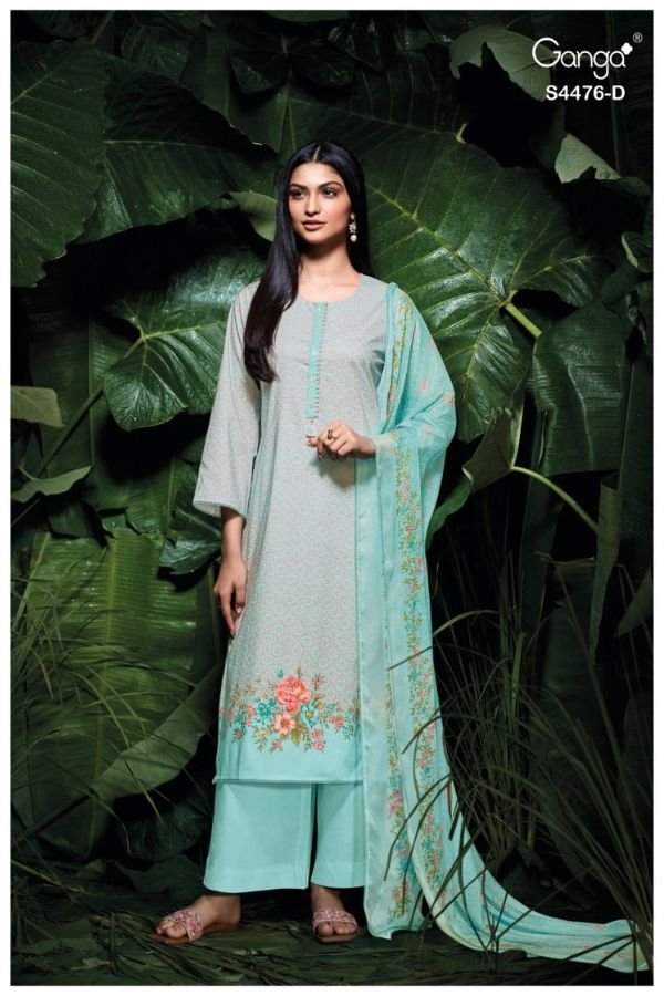 Ganga Fashion Manika S4476 Cotton Ladies Suit S4476-D