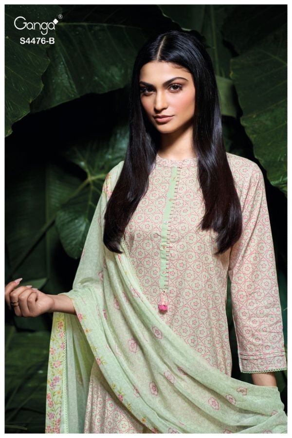 Ganga Fashion Manika S4476 Cotton Ladies Suit S4476-B
