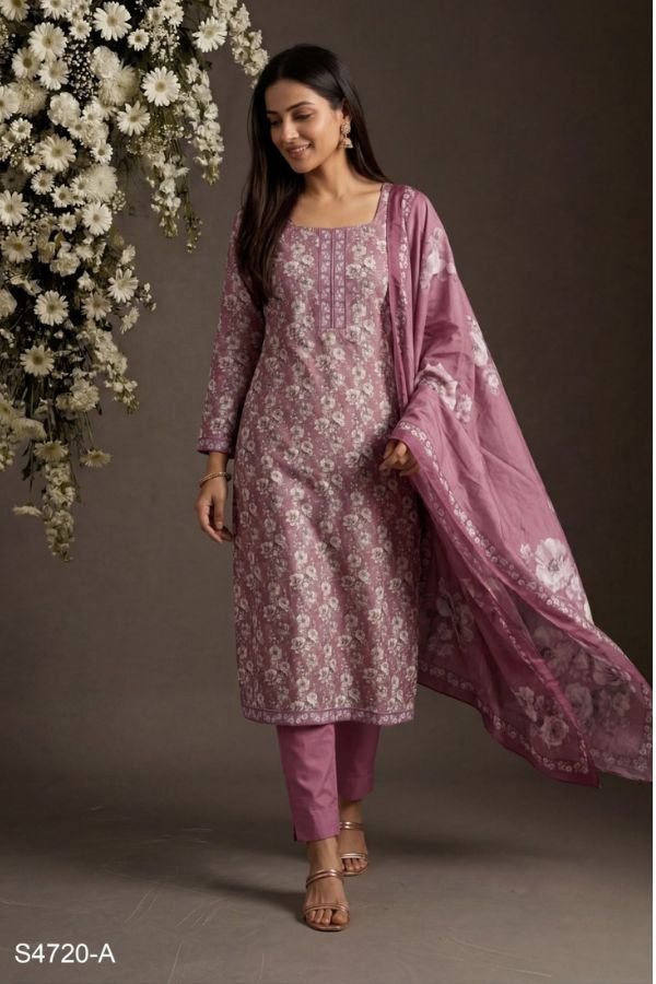 Ganga Fashion Mia S4720 Cotton Ladies Suit S4720-A