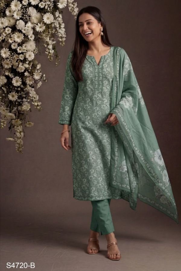 Ganga Fashion Mia S4720 Cotton Ladies Suit S4720-B