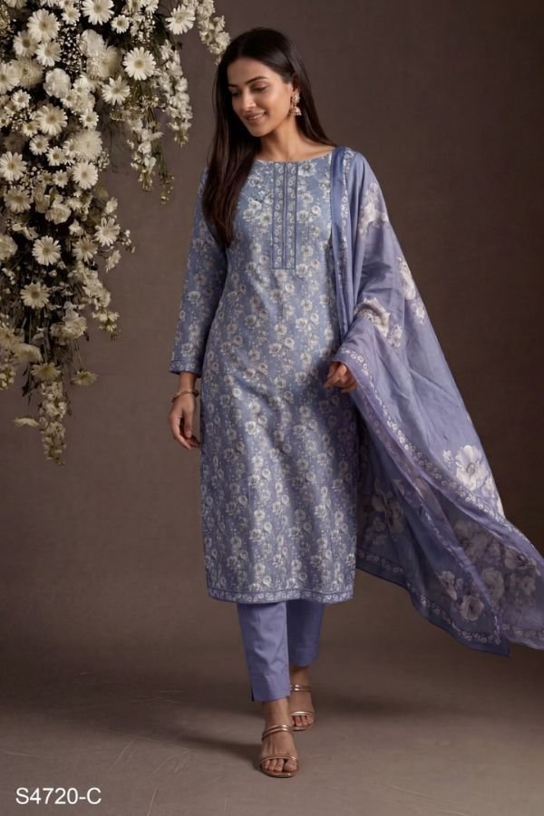 Ganga Fashion Mia S4720 Cotton Ladies Suit S4720-C