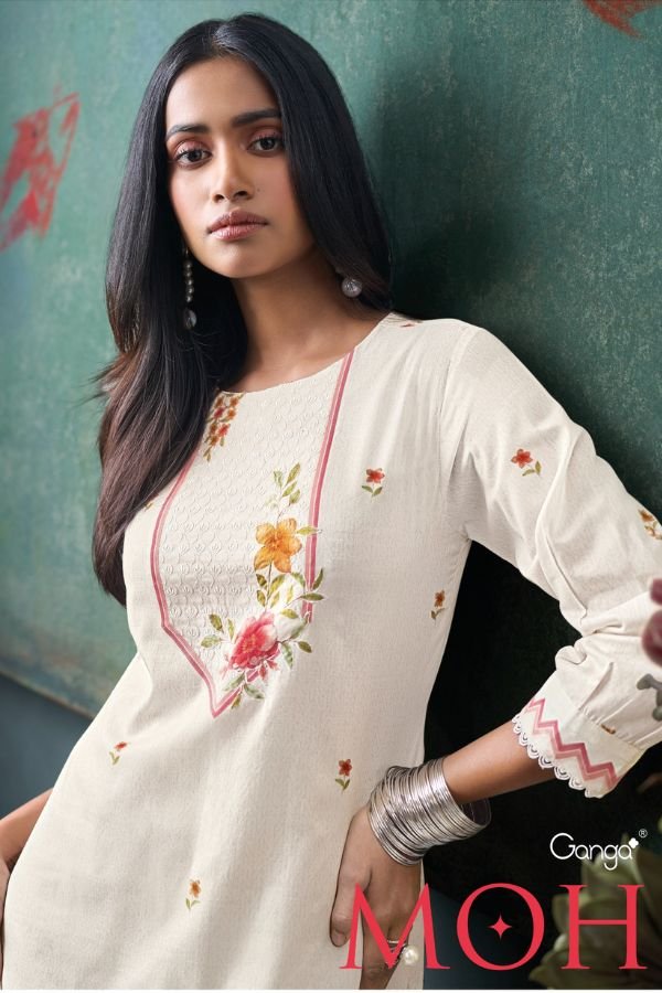 Ganga Fashion Moh Cotton Ladies Suit 2319