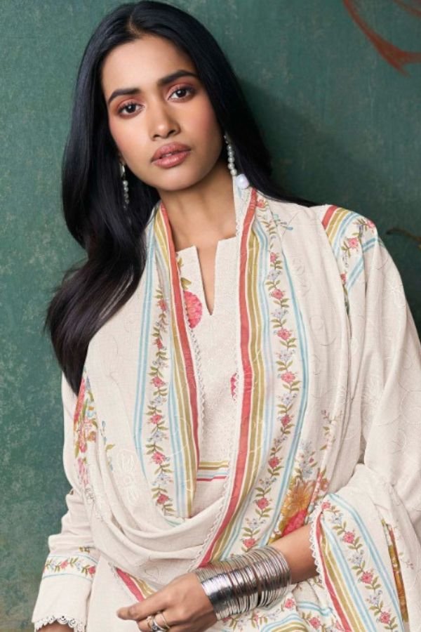 Ganga Fashion Moh Cotton Ladies Suit 2321