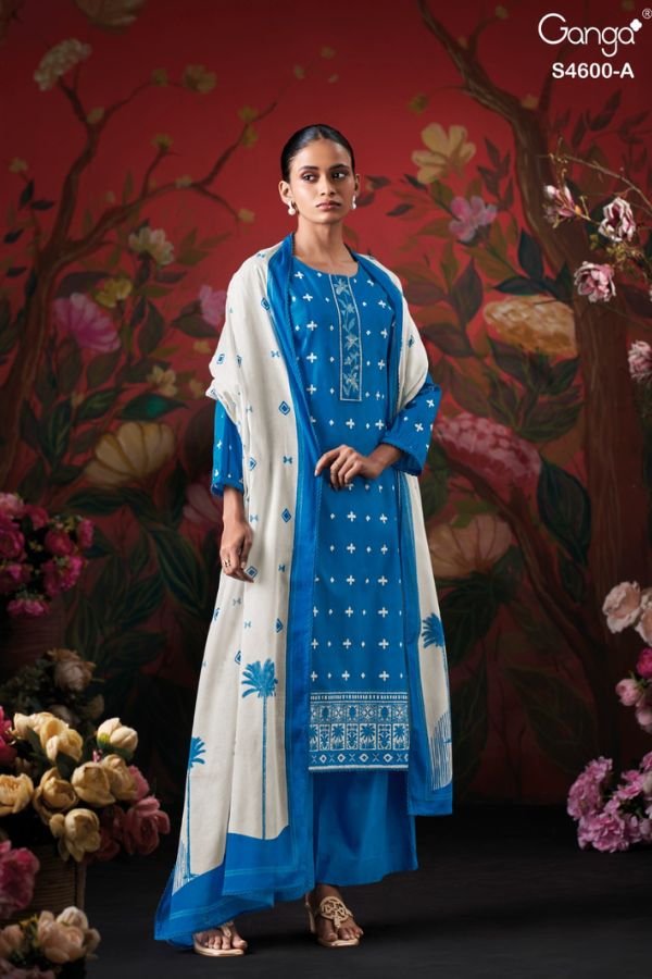 Ganga Fashion Mysael S4600 Cotton Ladies Suit S4600-A