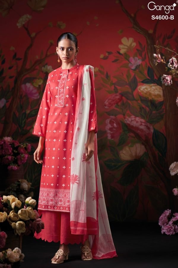 Ganga Fashion Mysael S4600 Cotton Ladies Suit S4600-B