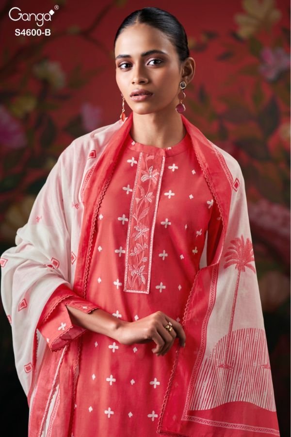 Ganga Fashion Mysael S4600 Cotton Ladies Suit S4600-B