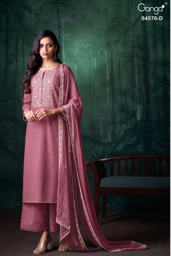 Ganga Fashion Nynara S4576 Premium Cotton Suit S4576-D