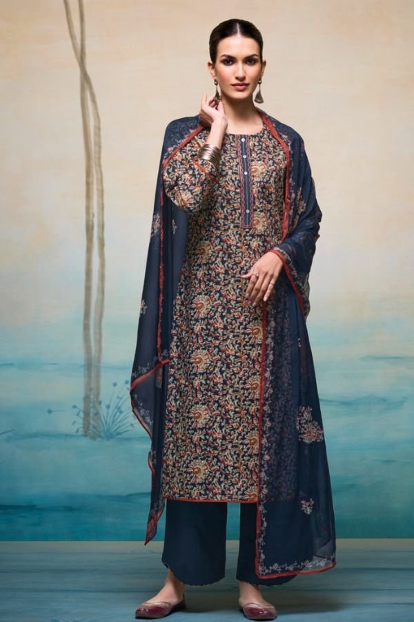 Ganga Fashion Ruby S4581 Premium Cotton Suit S4581-B