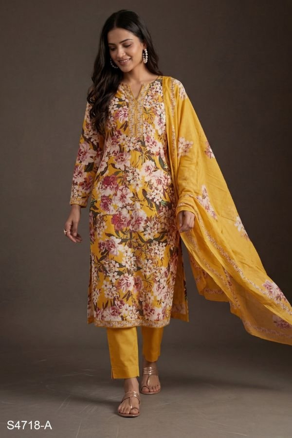 Ganga Fashion Tamia S4718 Cotton Ladies Suit S4718-A