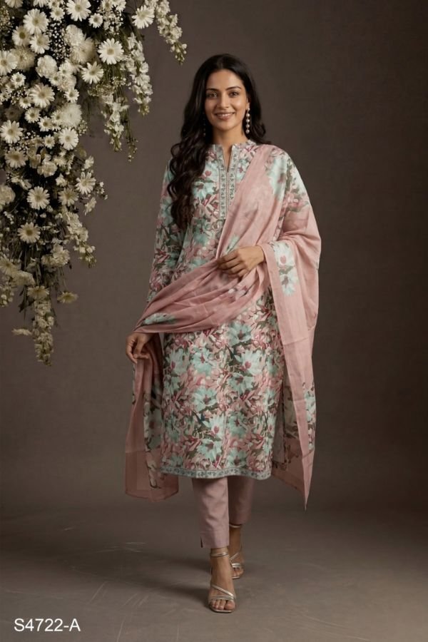 Ganga Fashion Thea S4722 Cotton Ladies Suit S4722-A