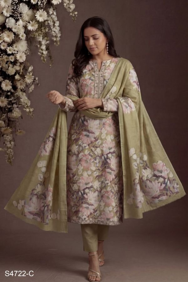 Ganga Fashion Thea S4722 Cotton Ladies Suit S4722-C