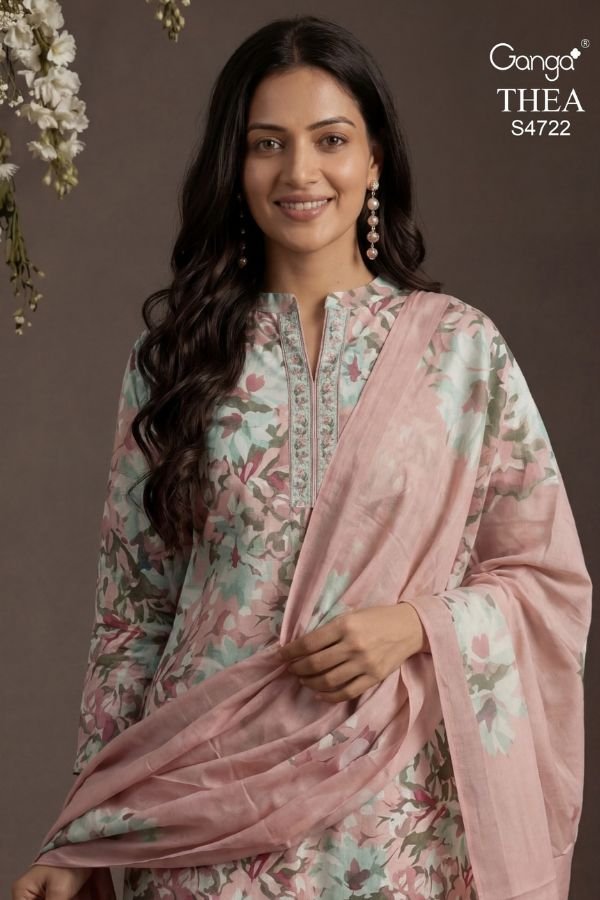 Ganga Fashion Thea S4722 Cotton Ladies Suit S4722-A