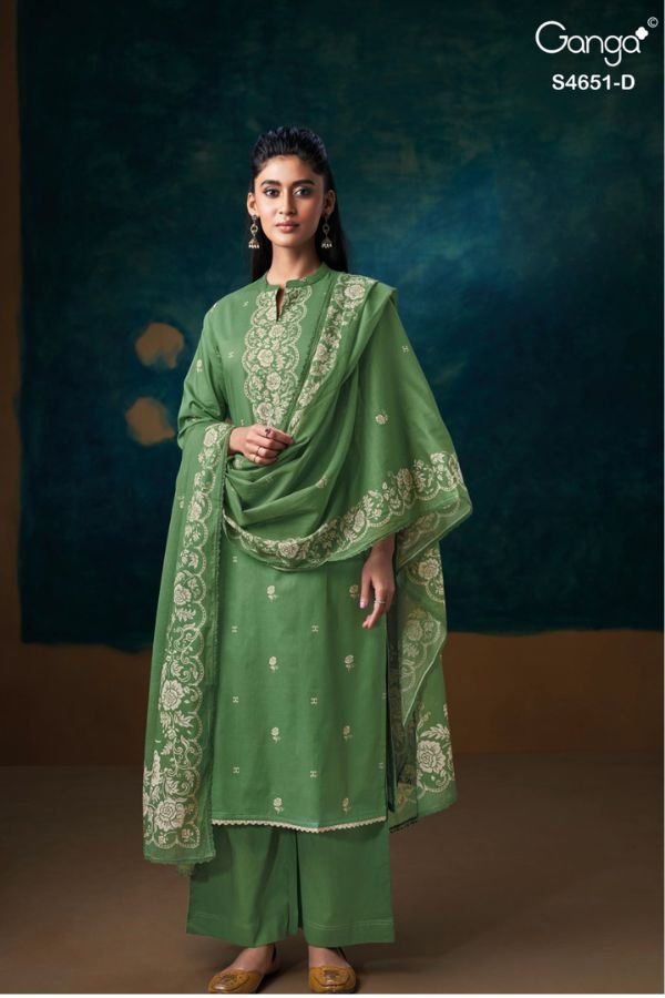 Ganga Fashion Tosha S4651 Cotton Ladies Suit S4651-D