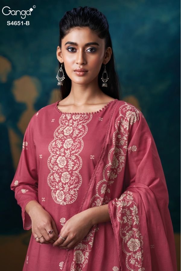 Ganga Fashion Tosha S4651 Cotton Ladies Suit S4651-B