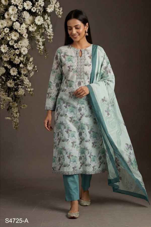 Ganga Fashion Zahra S4725 Premium Cotton Suit S4725-A
