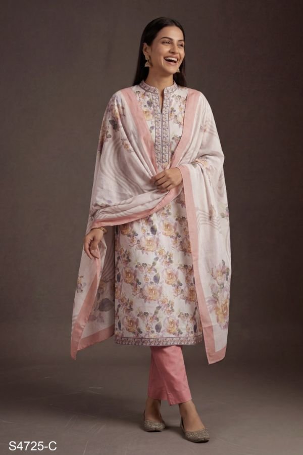 Ganga Fashion Zahra S4725 Premium Cotton Suit S4725-C